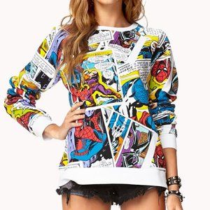 Marvel Comics Capt. America/Spiderman Sweatshirt … - image 1